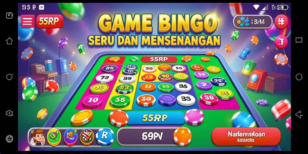 Tangkapan layar gameplay Bingo yang menarik di 55RP.