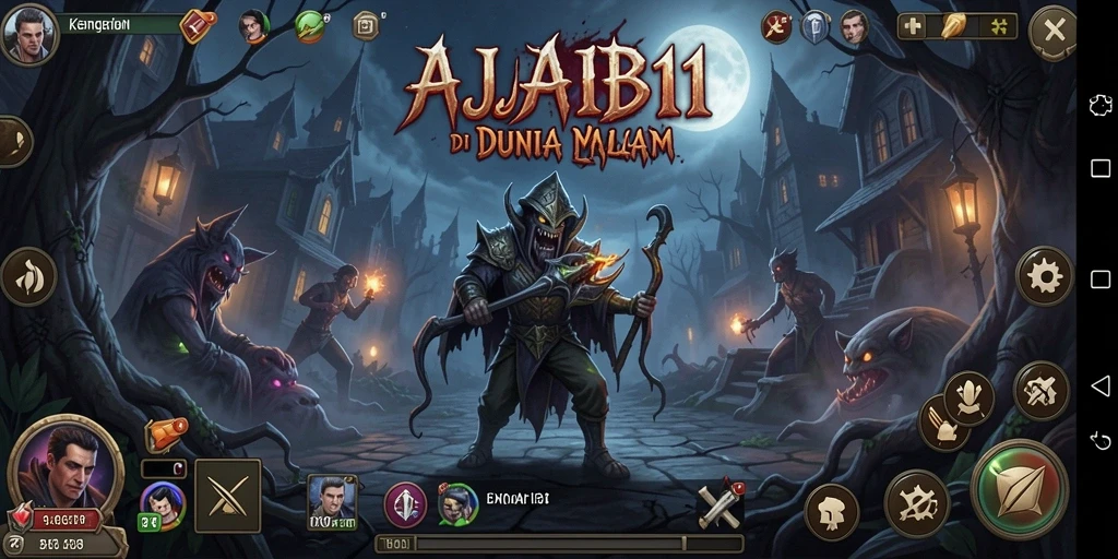 Tangkapan layar AJAIB11 menunjukkan suasana mencekam dalam gameplay.