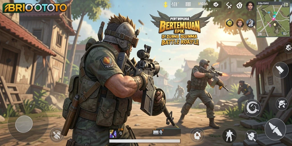 Gameplay seru di BRIOTOTO dengan aksi pertempuran intens.