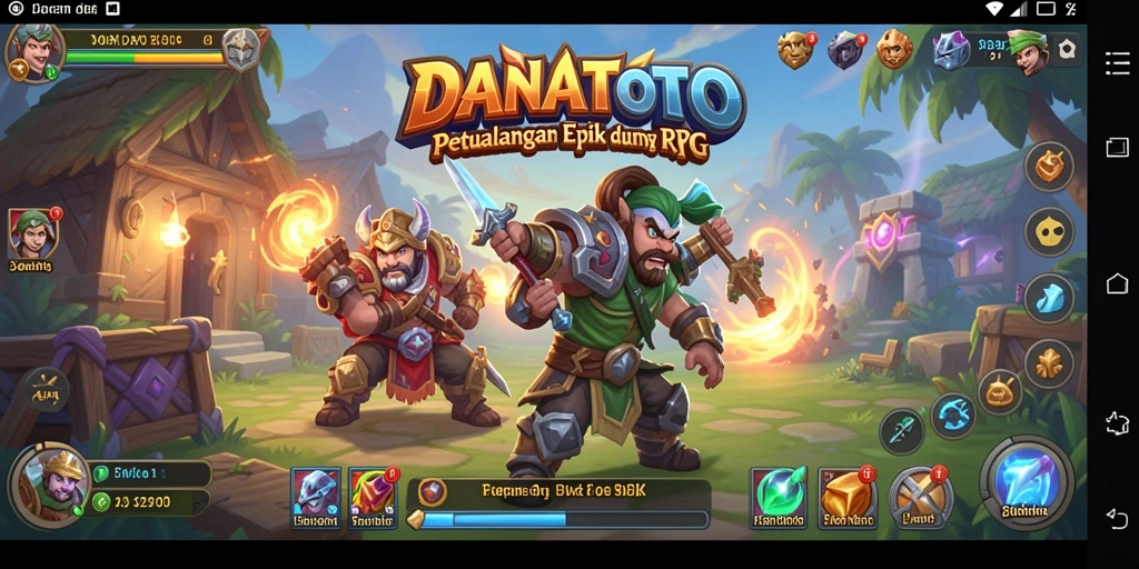 Tampilan gameplay menarik dalam dunia RPG yang penuh petualangan.