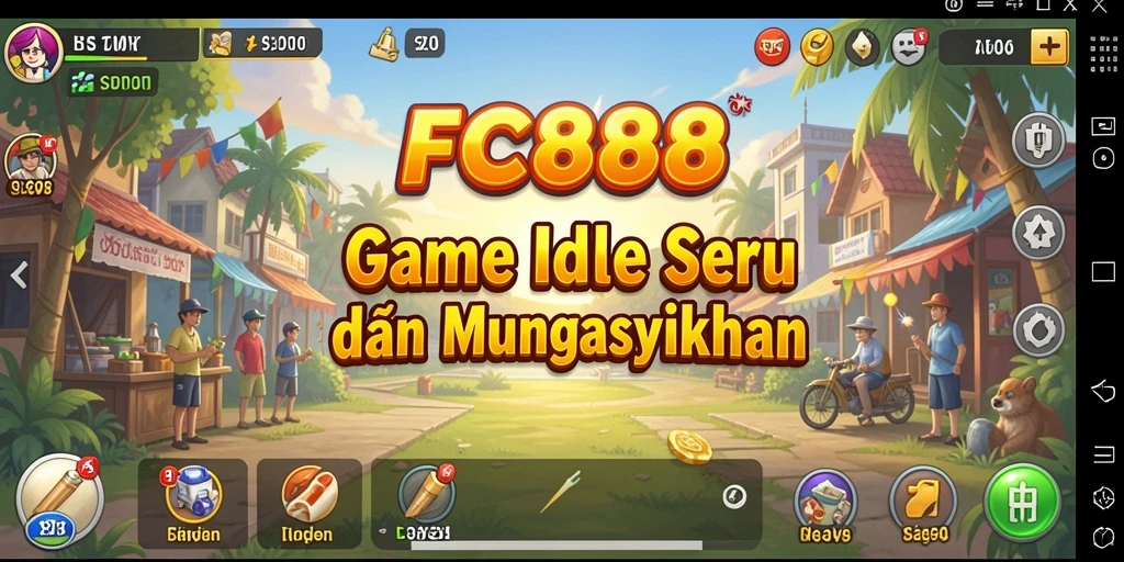 Tampilan gameplay FC888 yang sederhana dan menarik.