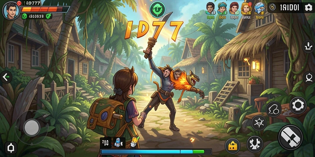 Screenshot ID777 menampilkan gameplay simulasi yang mendalam dan menarik.