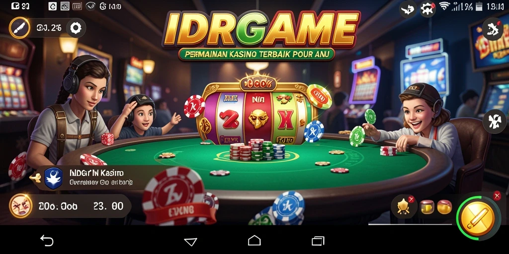 Tampilan gameplay menegangkan dan interaktif dari IDRGAME.