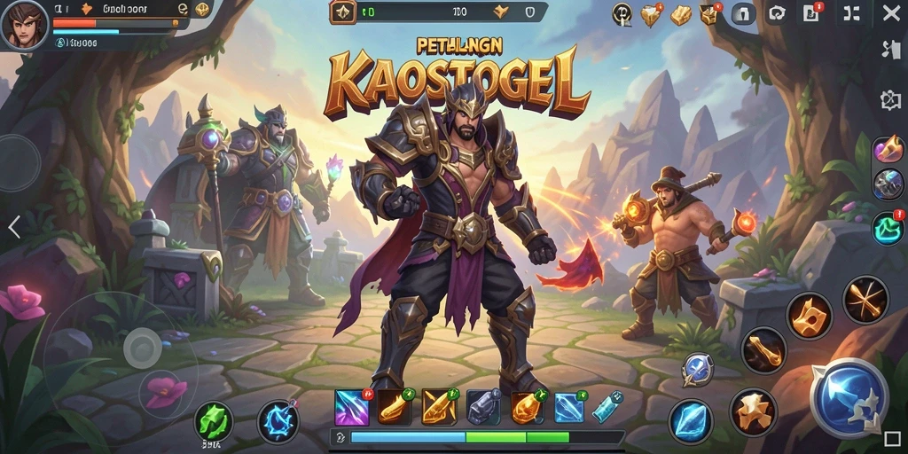 Tangkapan layar gameplay KAOSTOGEL dengan aksi pertempuran yang mendebarkan.