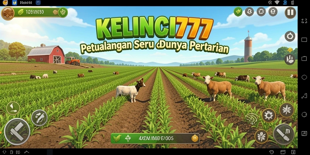 Screenshot KELINCI777 menampilkan aktivitas pertanian yang seru.