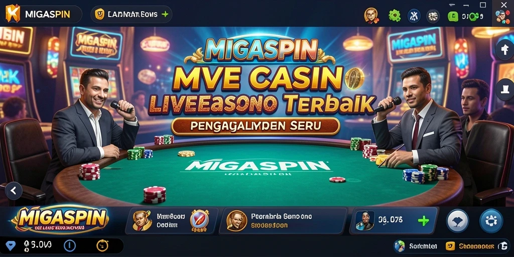 Tampilan gameplay Live Casino yang menarik dari MIGASPIN.