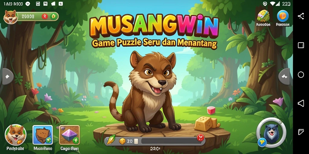 Tampilan gameplay menarik dari MUSANGWIN yang menguji kecerdasan Anda.