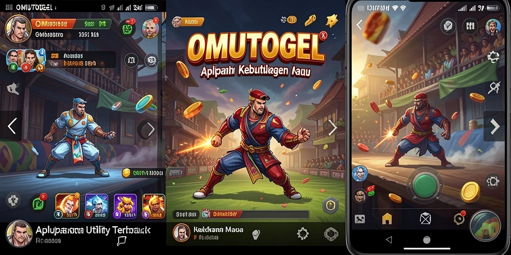 Tampilan aplikasi OMUTOGEL yang bersih dan sederhana, memudahkan pengguna dalam navigasi.