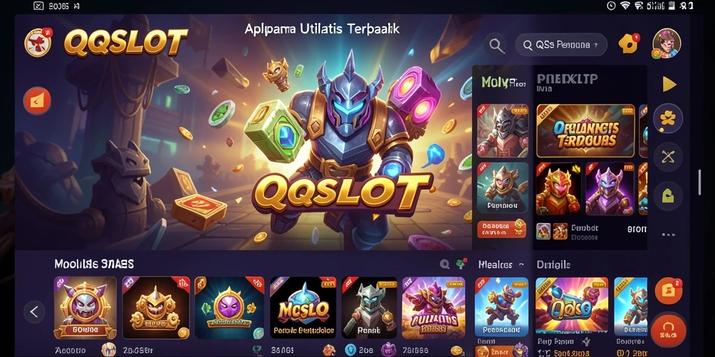 Tampilan utama QQSLOT dengan fitur utilitas yang lengkap dan efisien.