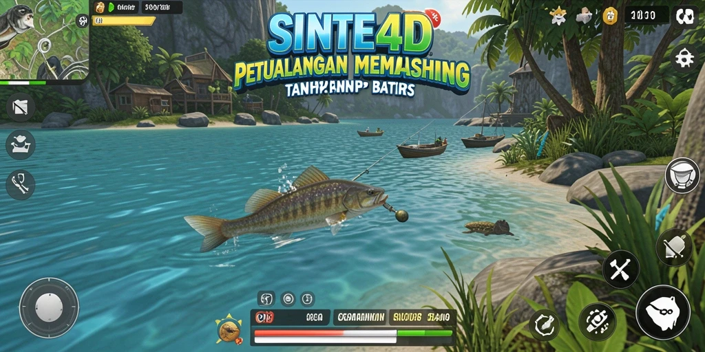 Tangkapan ikan terbaik dalam gameplay SINTE4D yang menantang.