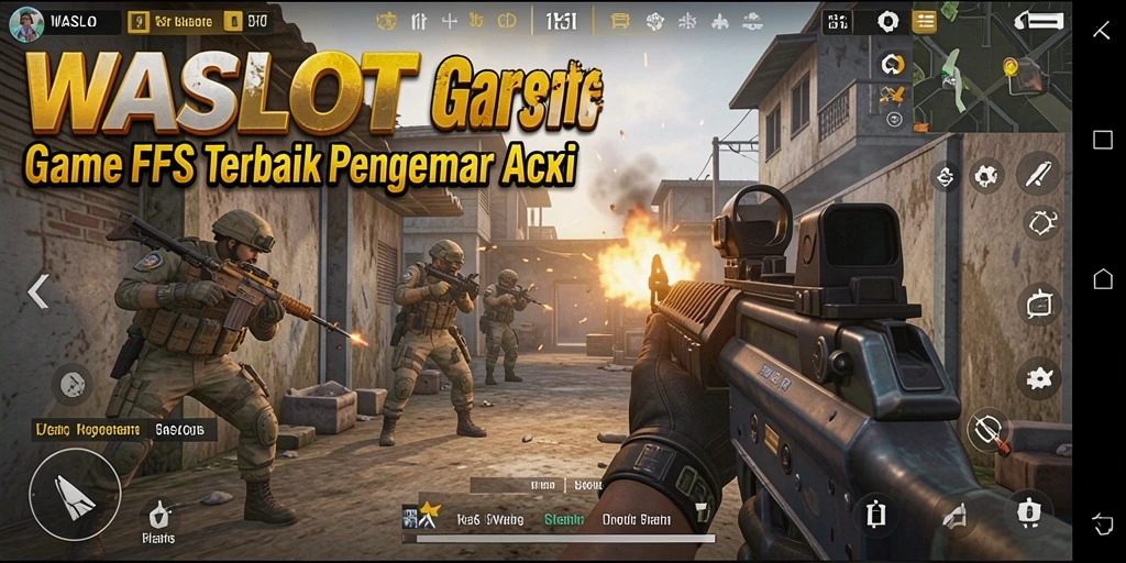 Tangkapan layar gameplay WASLOT menampilkan pertempuran seru dengan grafis menawan.